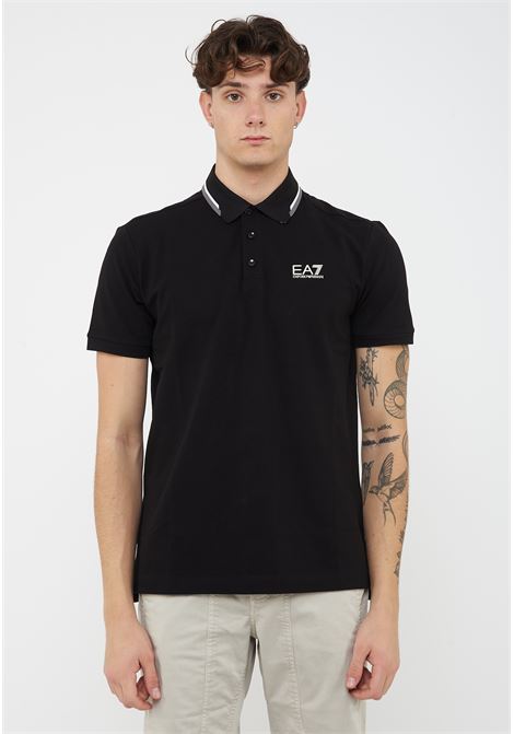 Polo Summer block in cotone stretch Black EA7 | 7M001604 AF13511UC001