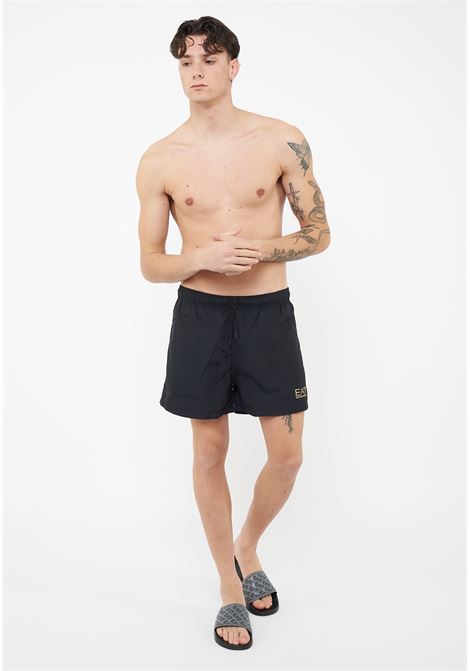 Costume Da Bagno Con Logo Corsican Black Gold EA7 | 7M001677 AF13019MC004