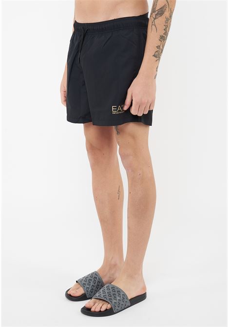 Costume Da Bagno Con Logo Corsican Black Gold EA7 | 7M001677 AF13019MC004