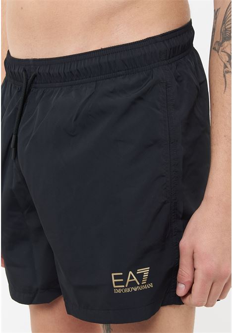 Costume Da Bagno Con Logo Corsican Black Gold EA7 | 7M001677 AF13019MC004