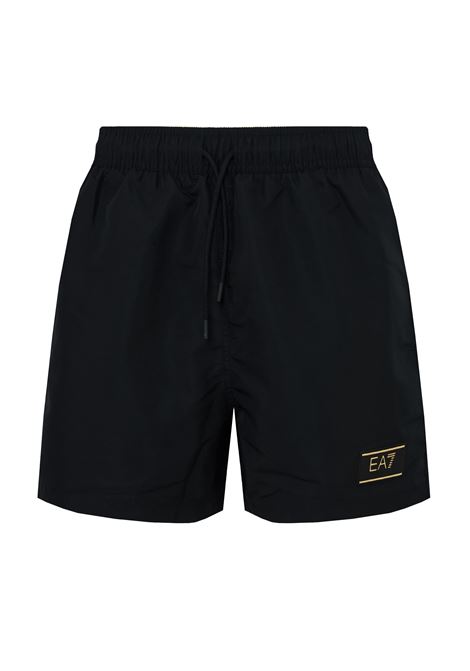 Costume Da Bagno Con Logo Black EA7 | 7M001713 AF21248UC001