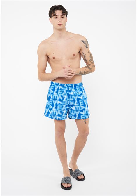 Costume boxer Graphic Series con stampa logo ASV Turkish Sea White EA7 | 7M001715 AF21250MB465