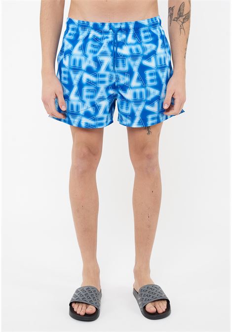 Costume boxer Graphic Series con stampa logo ASV Turkish Sea White EA7 | 7M001715 AF21250MB465