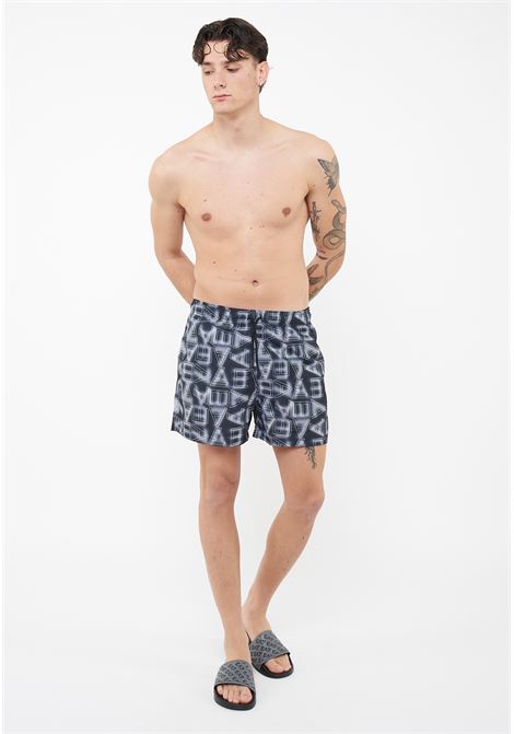 Costume boxer Graphic Series con stampa logo ASV Black White EA7 | 7M001715 AF21250MC001