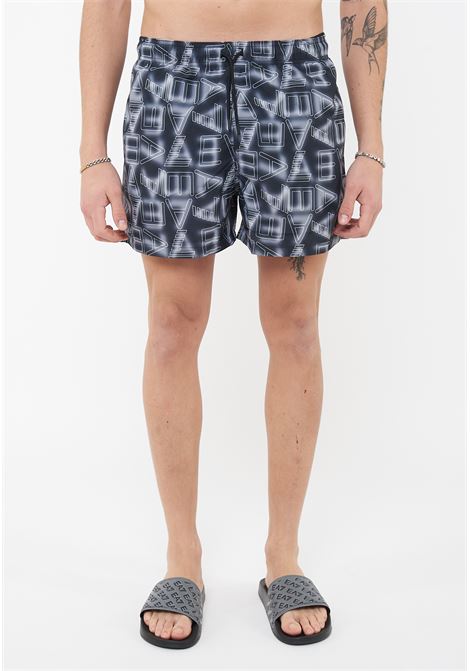 Costume boxer Graphic Series con stampa logo ASV Black White EA7 | 7M001715 AF21250MC001