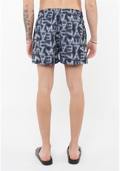 Costume boxer Graphic Series con stampa logo ASV Black White EA7 | 7M001715 AF21250MC001