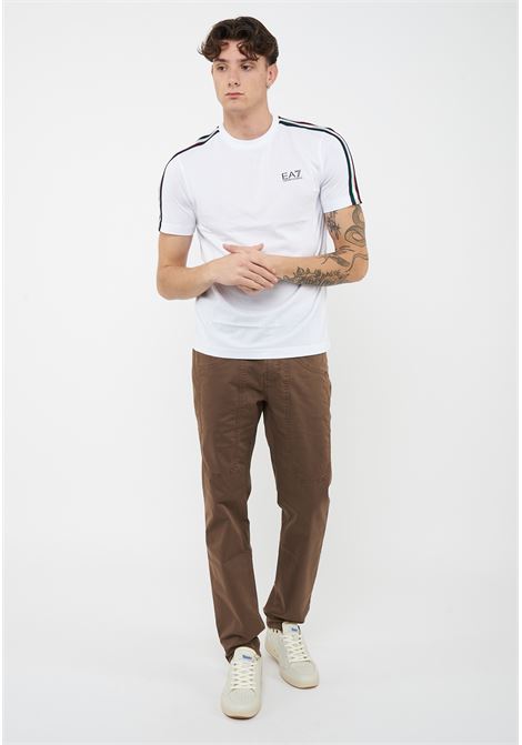 T-shirt girocollo in jersey di cotone Italian Spirit White EA7 | 7M001861 AF12503U0002