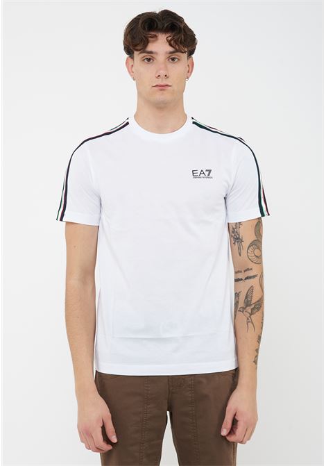 T-shirt girocollo in jersey di cotone Italian Spirit White EA7 | 7M001861 AF12503U0002