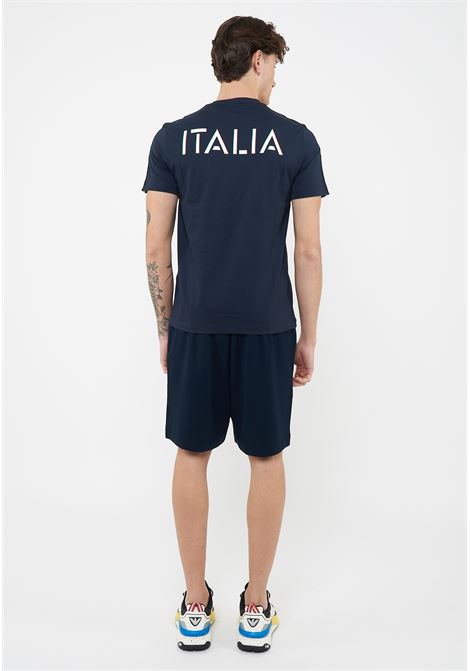 T-shirt girocollo in jersey di cotone Italian Spirit Blue EA7 | 7M001861 AF12503UB102