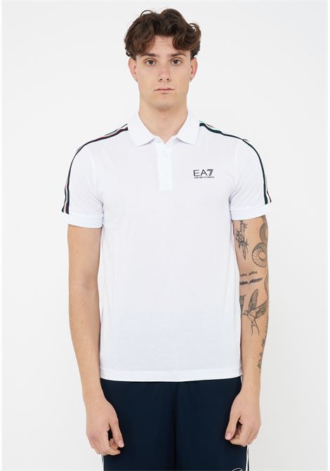 Polo in jersey di cotone Italian Spirit White EA7 | 7M001862 AF12503U0002