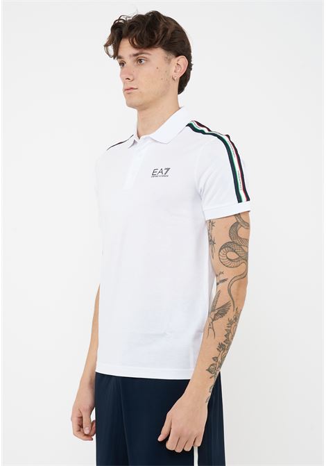 Polo in jersey di cotone Italian Spirit White EA7 | 7M001862 AF12503U0002