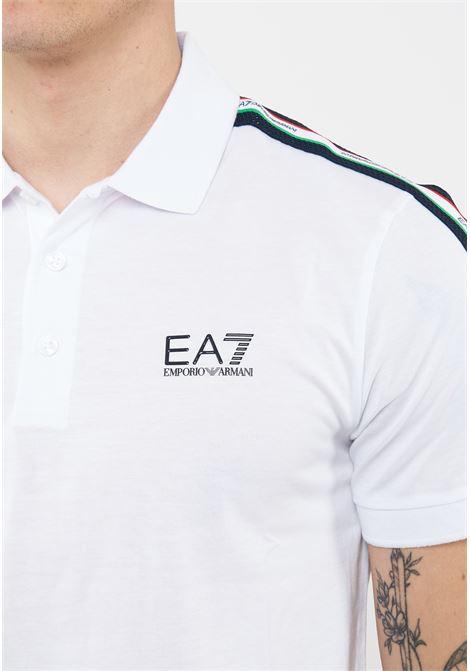 Polo in jersey di cotone Italian Spirit White EA7 | 7M001862 AF12503U0002