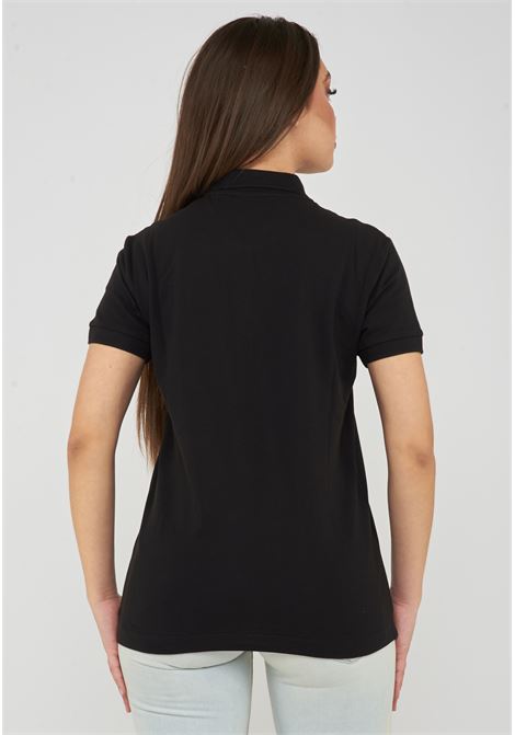 Polo jersey di cotone stretch con logo in metallo Core Lady Black EA7 | 7W000030 AF12450UC001