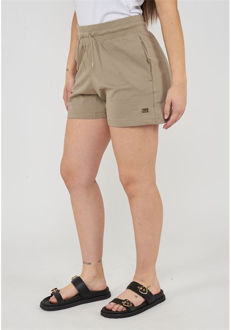Shorts in felpa con coulisse e logo Core Lady Roasted Cashew EA7 | 7W000079 AF13135U6167