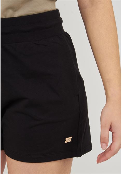 Shorts in felpa con coulisse e logo Core Lady Black EA7 | 7W000079 AF13135UC001
