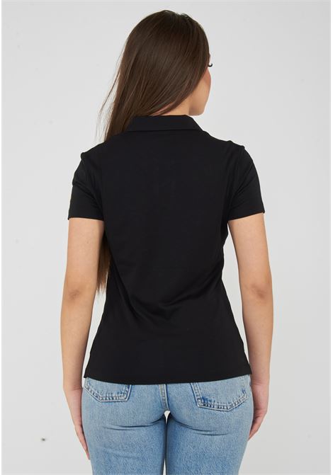 Polo con colletto e logo in micro borchie Evolution Black EA7 | 7W000266 AF12500UC001
