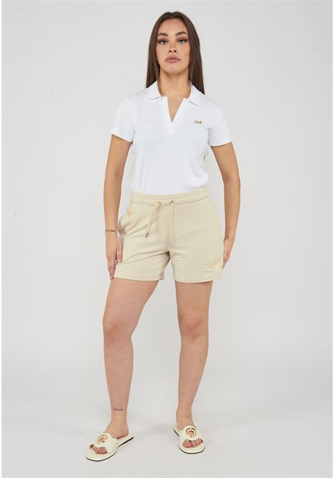 Shorts elasticizzati in misto viscosa con borchie Evolution Fog EA7 | 7W000269 AF12482U1088