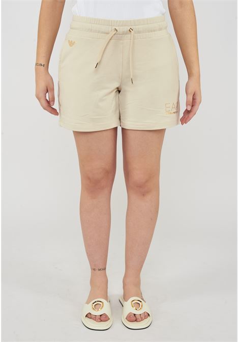 Shorts elasticizzati in misto viscosa con borchie Evolution Fog EA7 | 7W000269 AF12482U1088