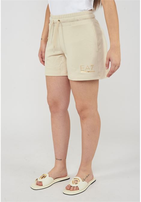Shorts elasticizzati in misto viscosa con borchie Evolution Fog EA7 | 7W000269 AF12482U1088