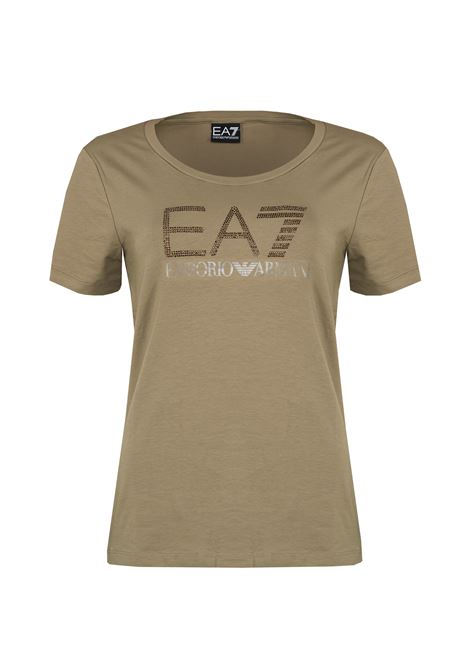 T-shirt in jersey stretch Logo Series Roasted Cashew EA7 | 7W000536 AF10373U6167