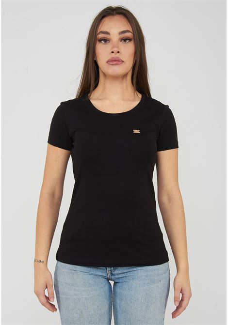 T-shirt Core Lady vestibilità slim in jersey cotone Black EA7 | 7W001045 AF10373UC001