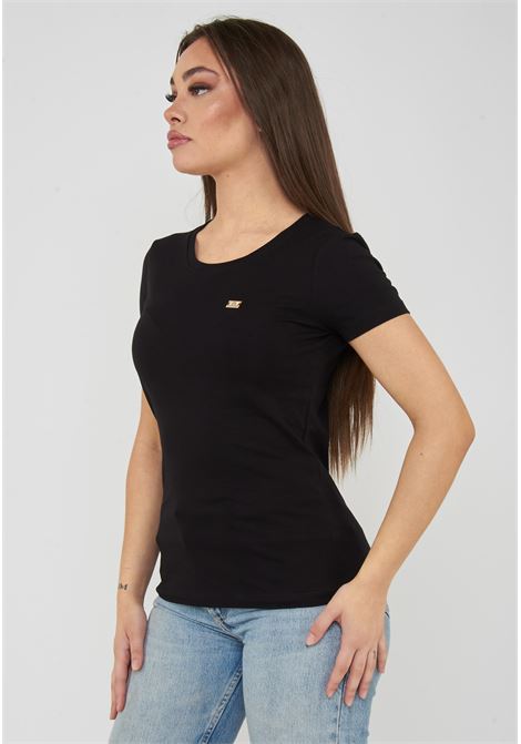 T-shirt Core Lady vestibilità slim in jersey cotone Black EA7 | 7W001045 AF10373UC001