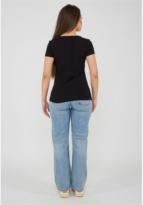 T-shirt Core Lady vestibilità slim in jersey cotone Black EA7 | 7W001045 AF10373UC001