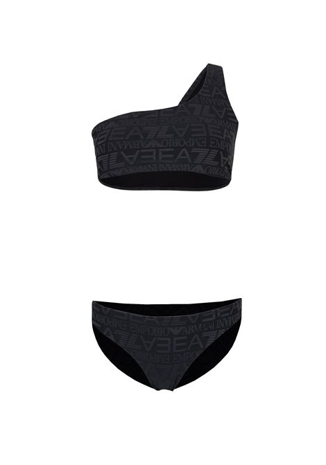 Bikini monospalla stampa monogram fancy grey EA7 | 7W001066 AF20662F8222
