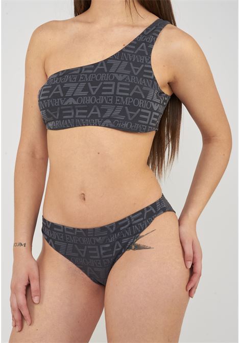 Bikini monospalla stampa monogram fancy grey EA7 | 7W001066 AF20662F8222