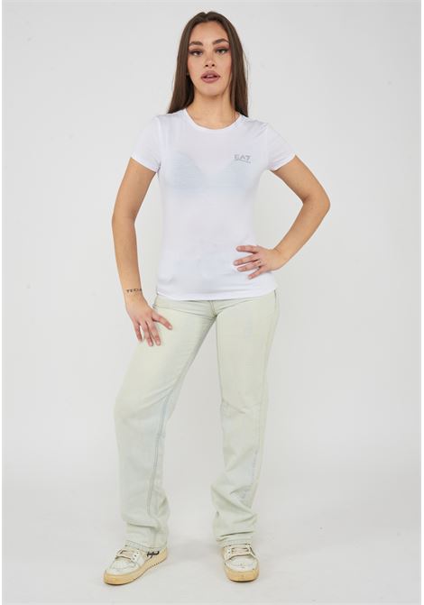 T-shirt in tessuto tecnico Natural Ventus7 ASV White EA7 | 7W001149 AF12945U0002