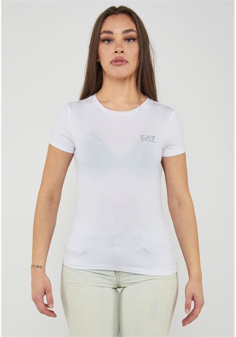 T-shirt in tessuto tecnico Natural Ventus7 ASV White EA7 | 7W001149 AF12945U0002