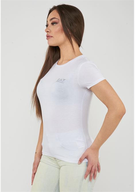 T-shirt in tessuto tecnico Natural Ventus7 ASV White EA7 | 7W001149 AF12945U0002