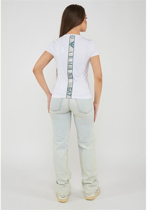 T-shirt in tessuto tecnico Natural Ventus7 ASV White EA7 | 7W001149 AF12945U0002