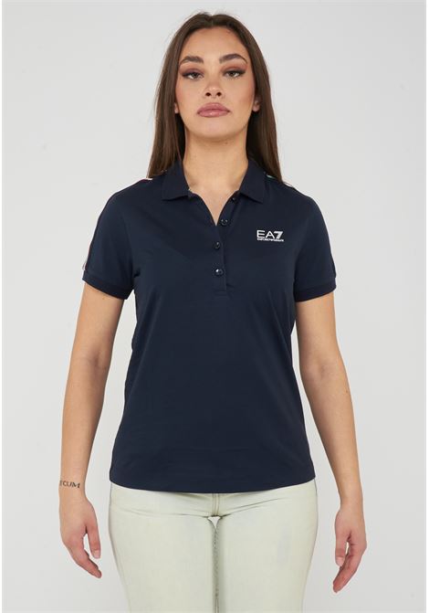 Polo in jersey di cotone Italian Spirit Blue EA7 | 7W001221 AF12503UB102