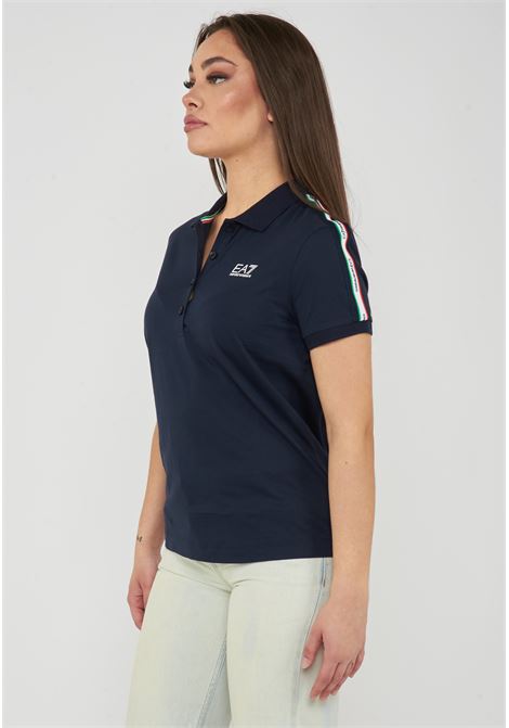 Polo in jersey di cotone Italian Spirit Blue EA7 | 7W001221 AF12503UB102