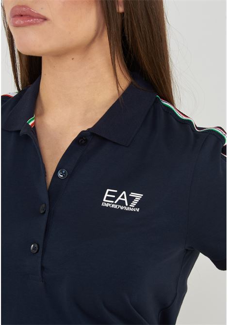 Polo in jersey di cotone Italian Spirit Blue EA7 | 7W001221 AF12503UB102