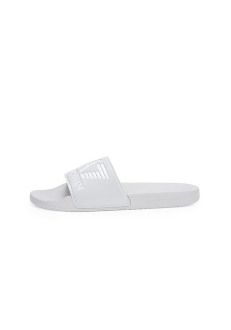 Slides Con Logo Fog Quiet Gray White EA7 | 7X000108 AF15118MZ630