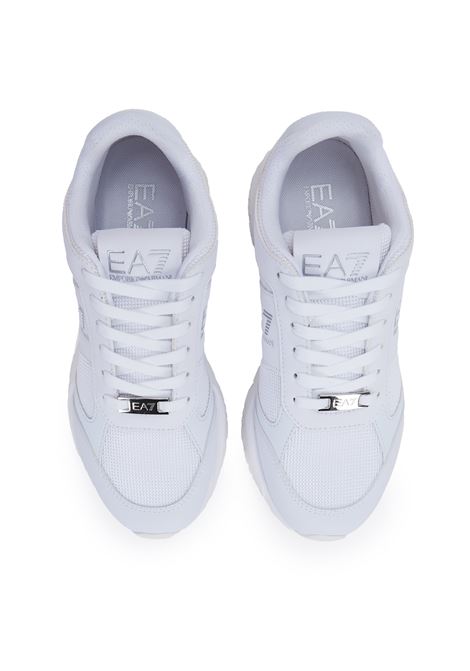 Sneaker Emporio Armani White Silver EA7 | 7X000656 AF13550MZ024