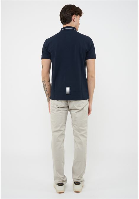 Polo Core Identity in piquet di cotone stretch Blue EA7 | 8NPF16 PJVUZ1562