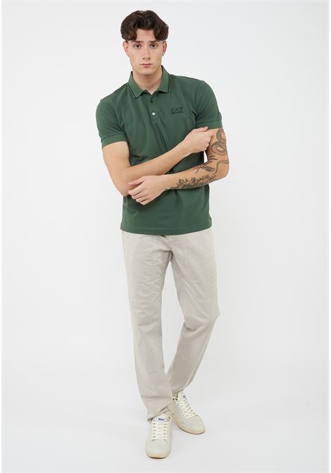 Polo Core Identity in piquet di cotone stretch Cilantro EA7 | 8NPF16 PJVUZU7260