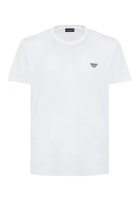 T-Shirt jersey di cotone White Emporio Armani | EM000574 AF20424U0002