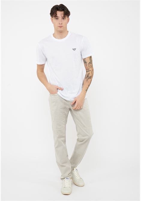 T-Shirt jersey di cotone White Emporio Armani | EM000574 AF20424U0002