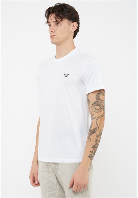 T-Shirt jersey di cotone White Emporio Armani | EM000574 AF20424U0002