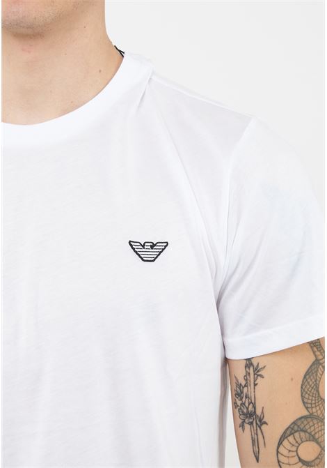 T-Shirt jersey di cotone White Emporio Armani | EM000574 AF20424U0002