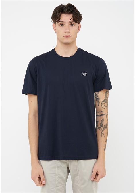 T-Shirt jersey di cotone Blue Emporio Armani | EM000574 AF20424UB102