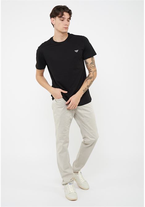 T-Shirt jersey di cotone Black Emporio Armani | EM000574 AF20424UC001