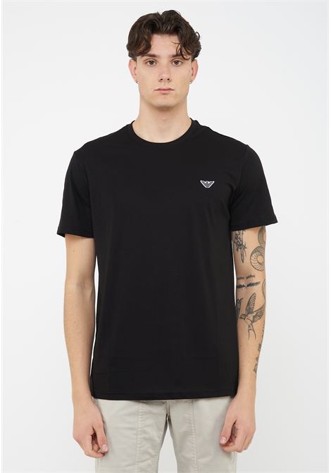 T-Shirt jersey di cotone Black Emporio Armani | EM000574 AF20424UC001