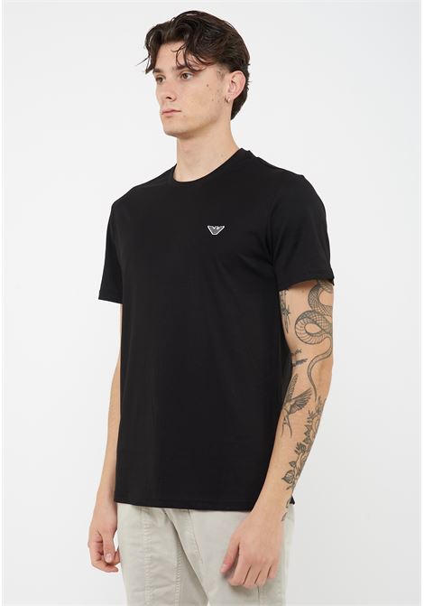 T-Shirt jersey di cotone Black Emporio Armani | EM000574 AF20424UC001