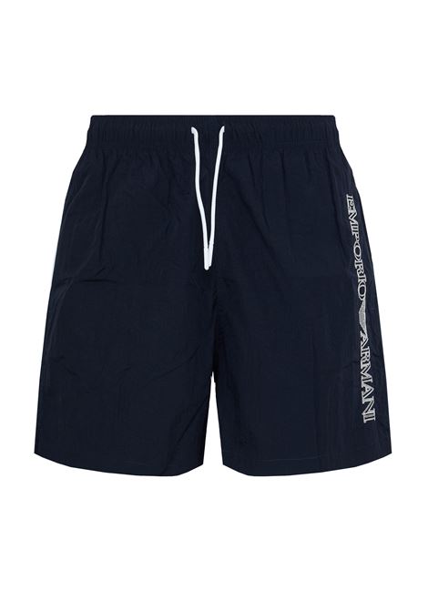 Costume shorts ricamo logo impunturato Blue Emporio Armani | EM000583 AF20425UB102
