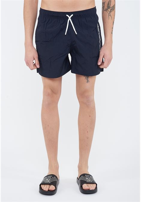 Costume shorts ricamo logo impunturato Blue Emporio Armani | EM000583 AF20425UB102